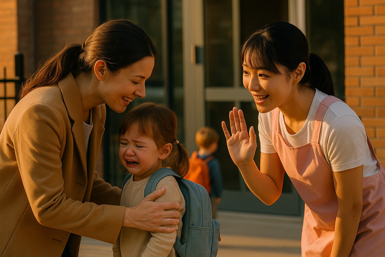 保育園で泣く子ども