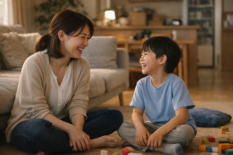 完璧ではないけれど安心感のある共働き家庭の親子の時間