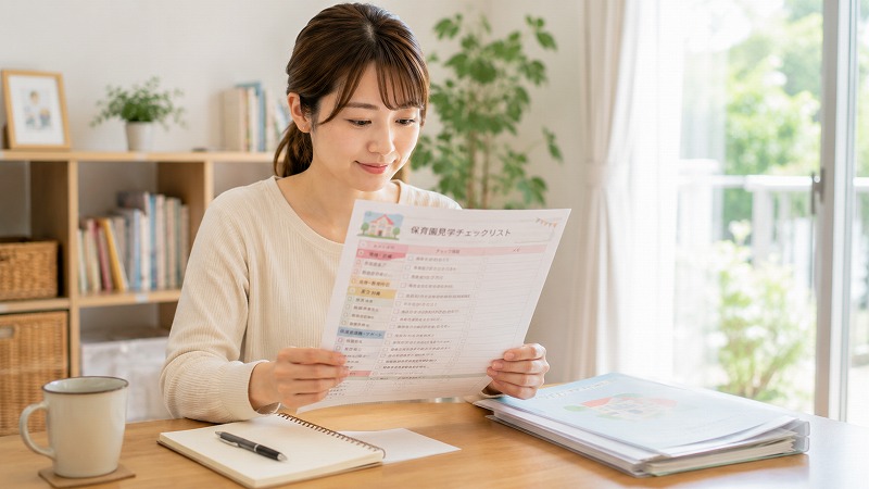 PDFチェックリストを確認する保護者
