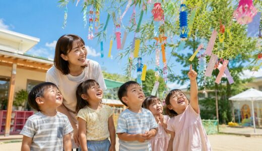 保育園の七夕飾りと願い事｜1歳・2歳・3歳に合う短冊文例【現役保育士が例文を紹介】