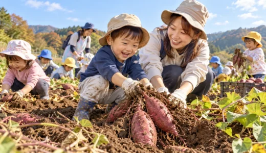 保育園の芋掘りは何を着る？子ども・ママの服装と持ち物、汚れ対策